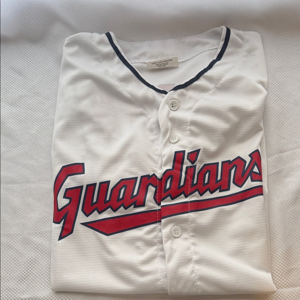 Guardians White Baseball Jersey